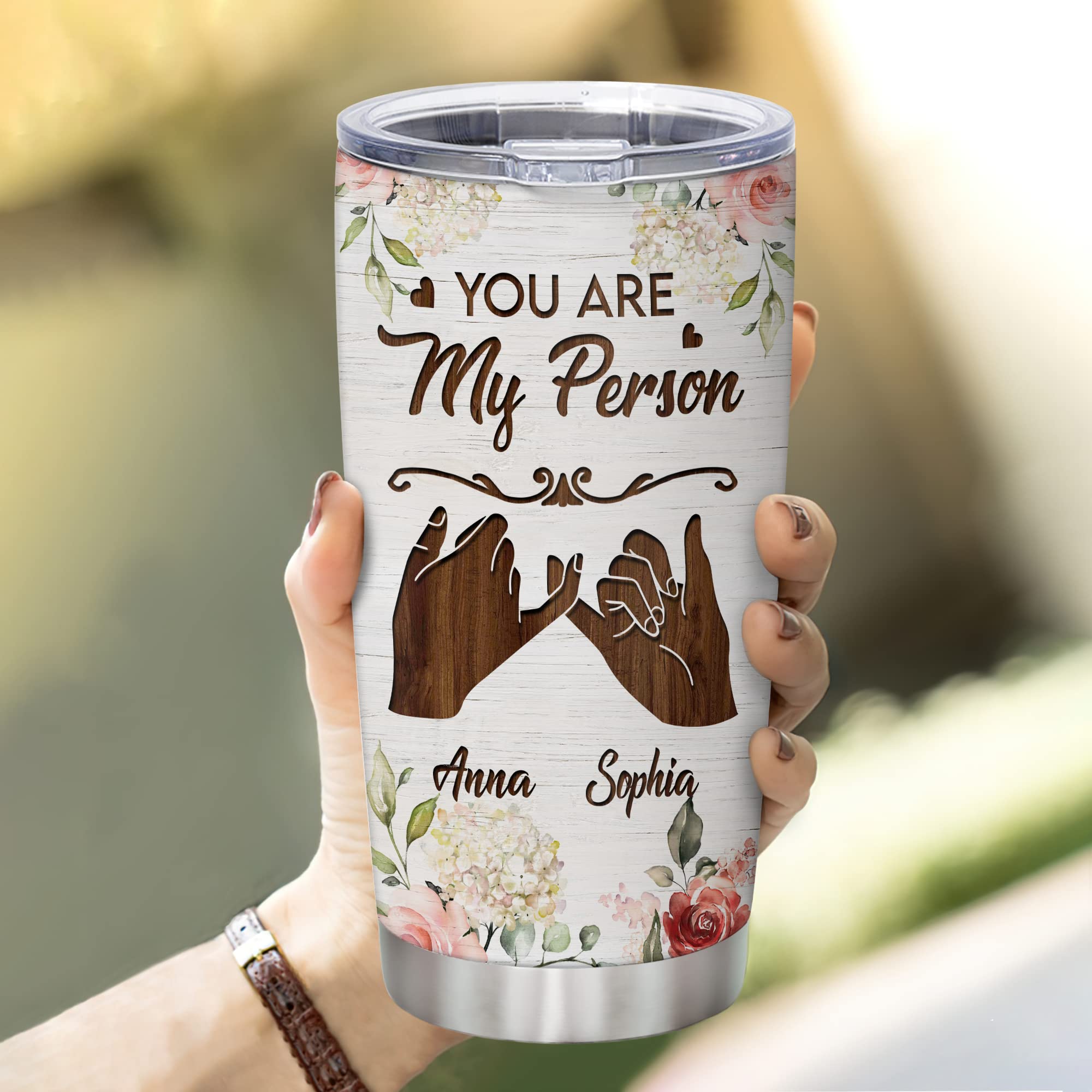 Personalized 'To My Besties' 20oz Stainless Steel Tumbler - Custom Engraved Best Friend Gift for Sister, Birthday, Thanksgiving & Christmas - Perfect for Coffee, Tea & Daily Hydration