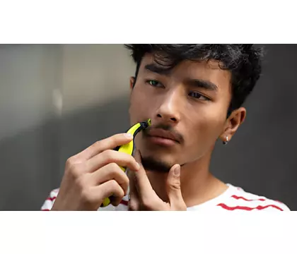 Philips One Blade Trimmer & Shaver - Multi-Length Hair Trimming for Men, Facial & Body Grooming - Perfect for Travel, Gym & Daily Use