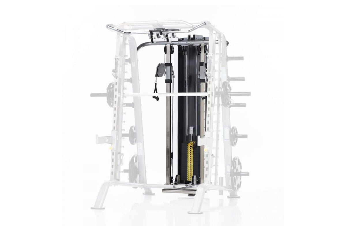 Tuffstuff Hi/Lo Pulley System with 200lb Weight Stack (CHL 610WS) - Professional Home & Commercial Gym Equipment for Strength Training