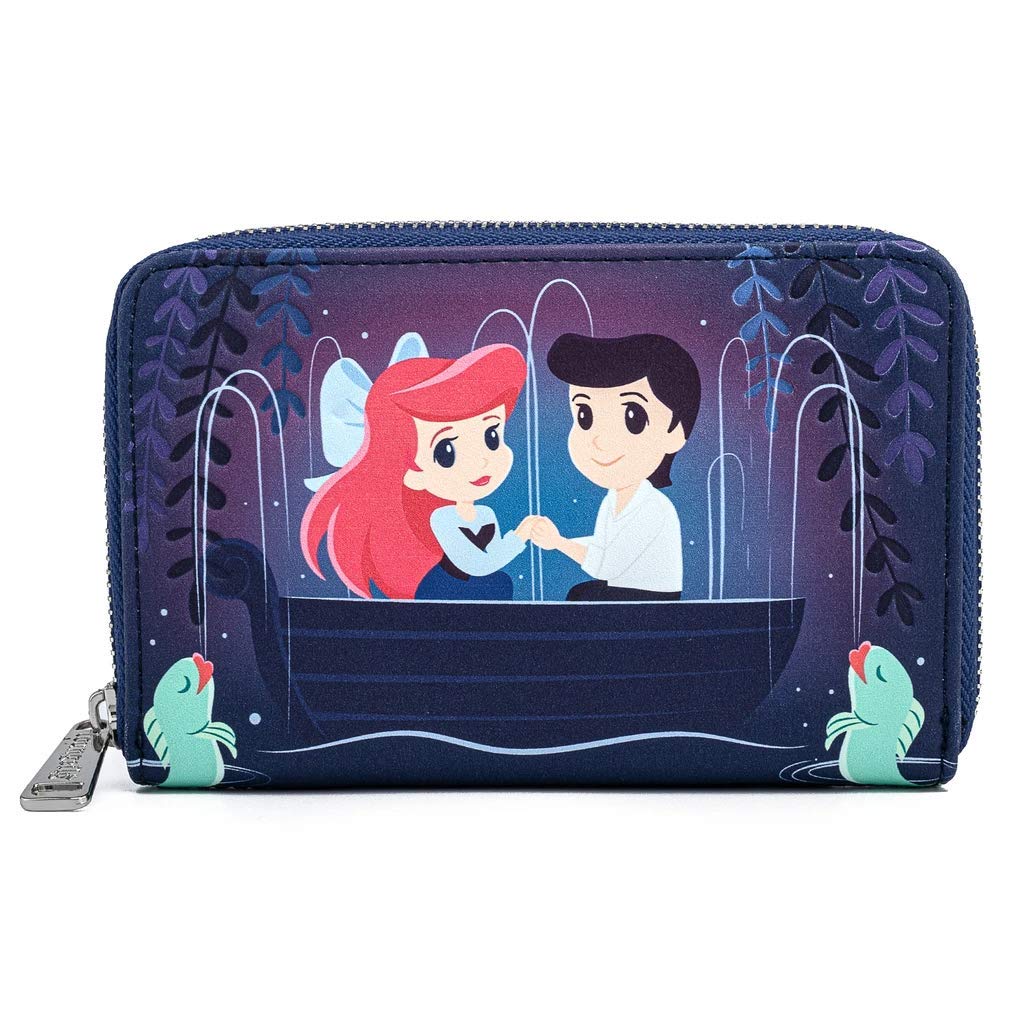 Disney The Little Mermaid Gondola Scene Faux Leather Wallet - Loungefly Official Licensed Accessory for Cosplay, Collectors & Disney Fans - Perfect for Theme Parks, Gifts & Everyday Use