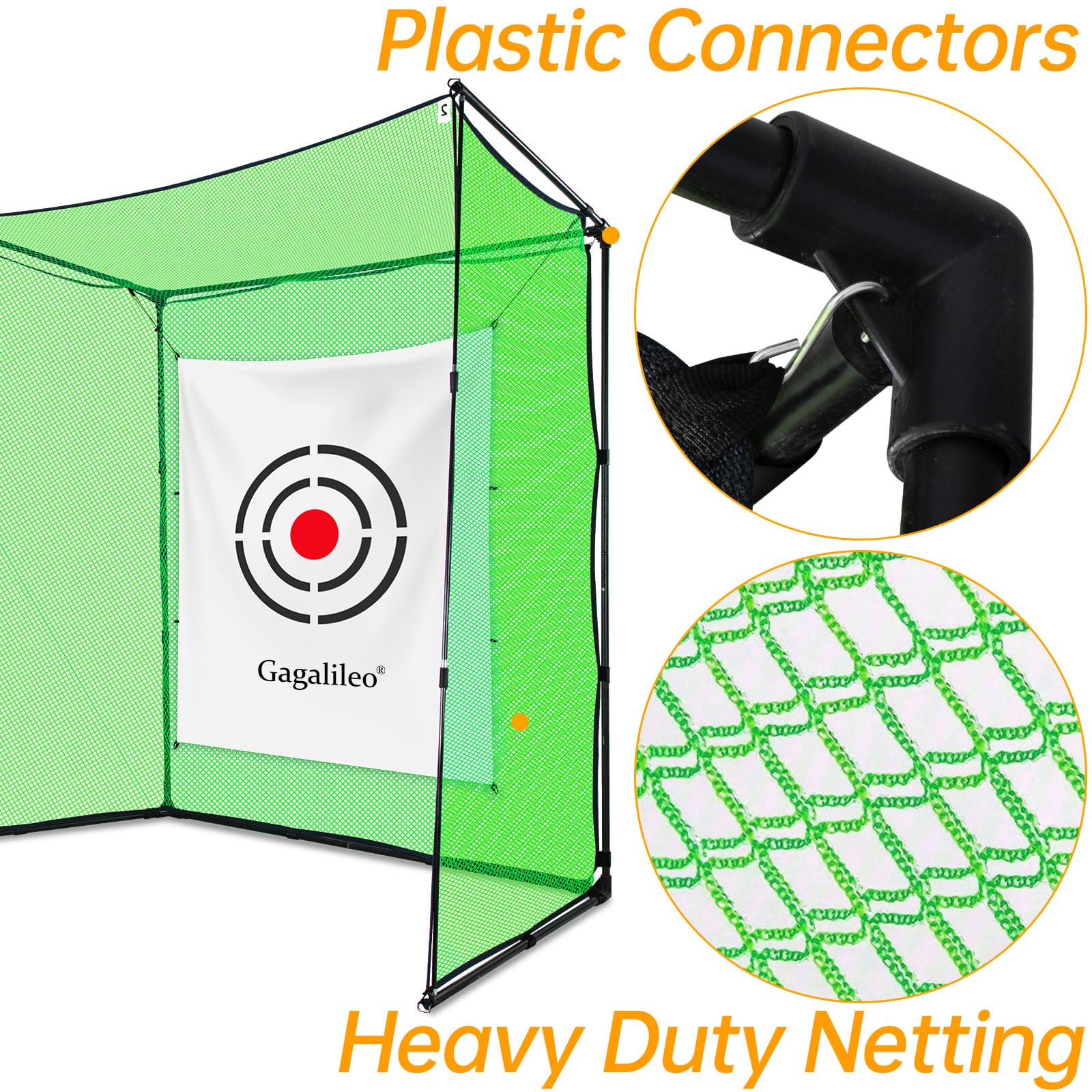 Premium Heavy Duty Golf Practice Hitting Net - Backyard & Indoor Driving Range with Portable Frame | Perfect for Home Training, Backyard Practice & Indoor Golf Sessions
