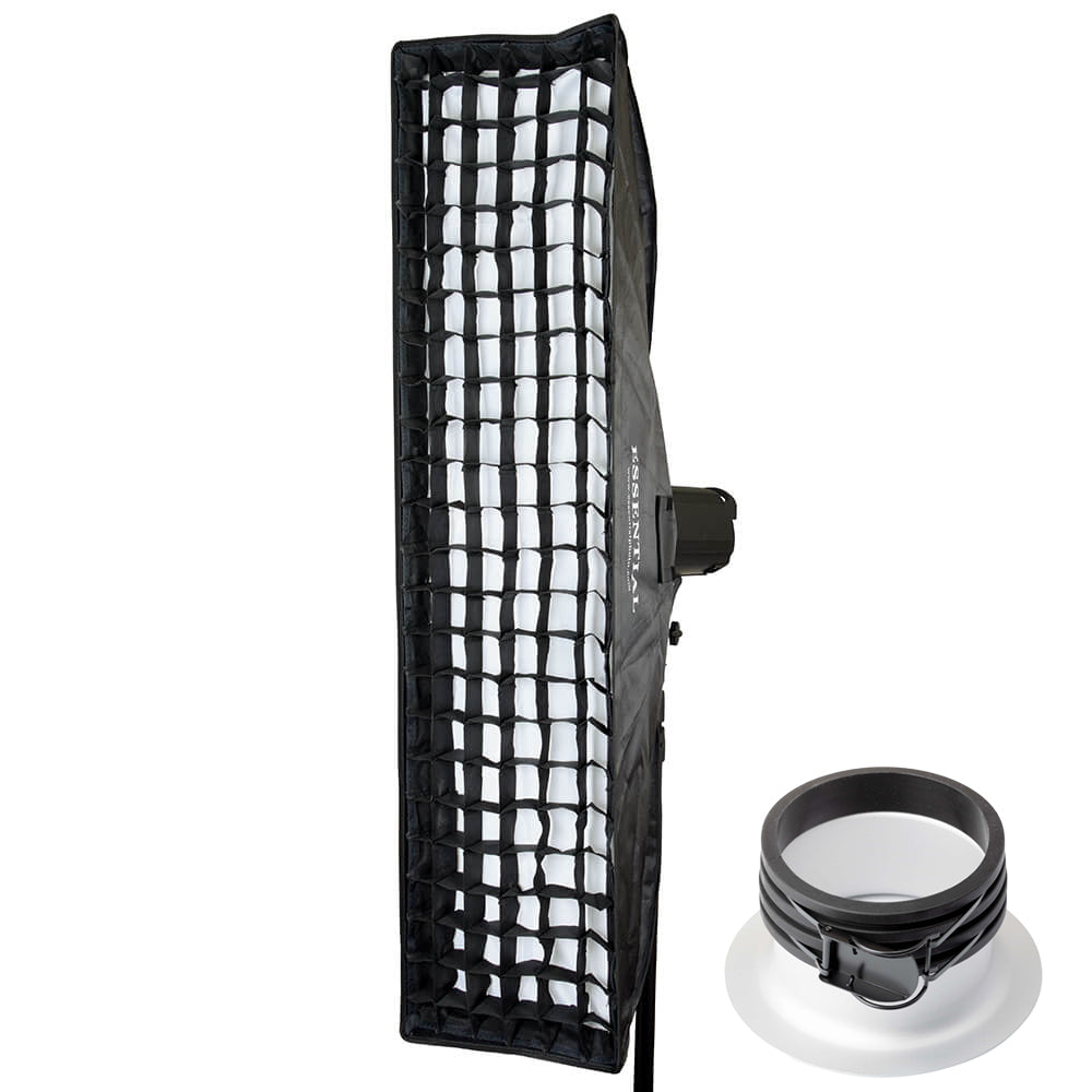 Super Large Strip Softbox & Honeycomb Grid (30x120cm) - Professional Photography Lighting for Studio, Portrait, and Product Shots
