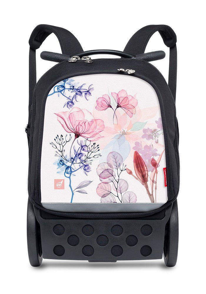 Nikidom Roller UP Trolley School Backpack - Lightweight Wheeled Travel Bag for Kids with Extendable Handle, Perfect for School, Travel & Daily Use | AQUARELLA Design