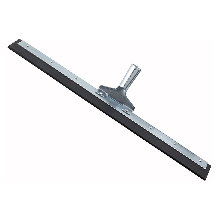 Winco 24-Inch Wide Commercial Floor Squeegee - Heavy Duty Rubber Blade for Wet/Dry Surfaces - Perfect for Garage, Warehouse, and Tile Floor Cleaning