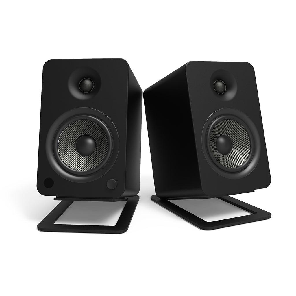 Premium Kanto S6 Desktop Speaker Stands - Adjustable Height & Angle for Optimal Sound - Perfect for Home Office, Gaming & Studio Setup
