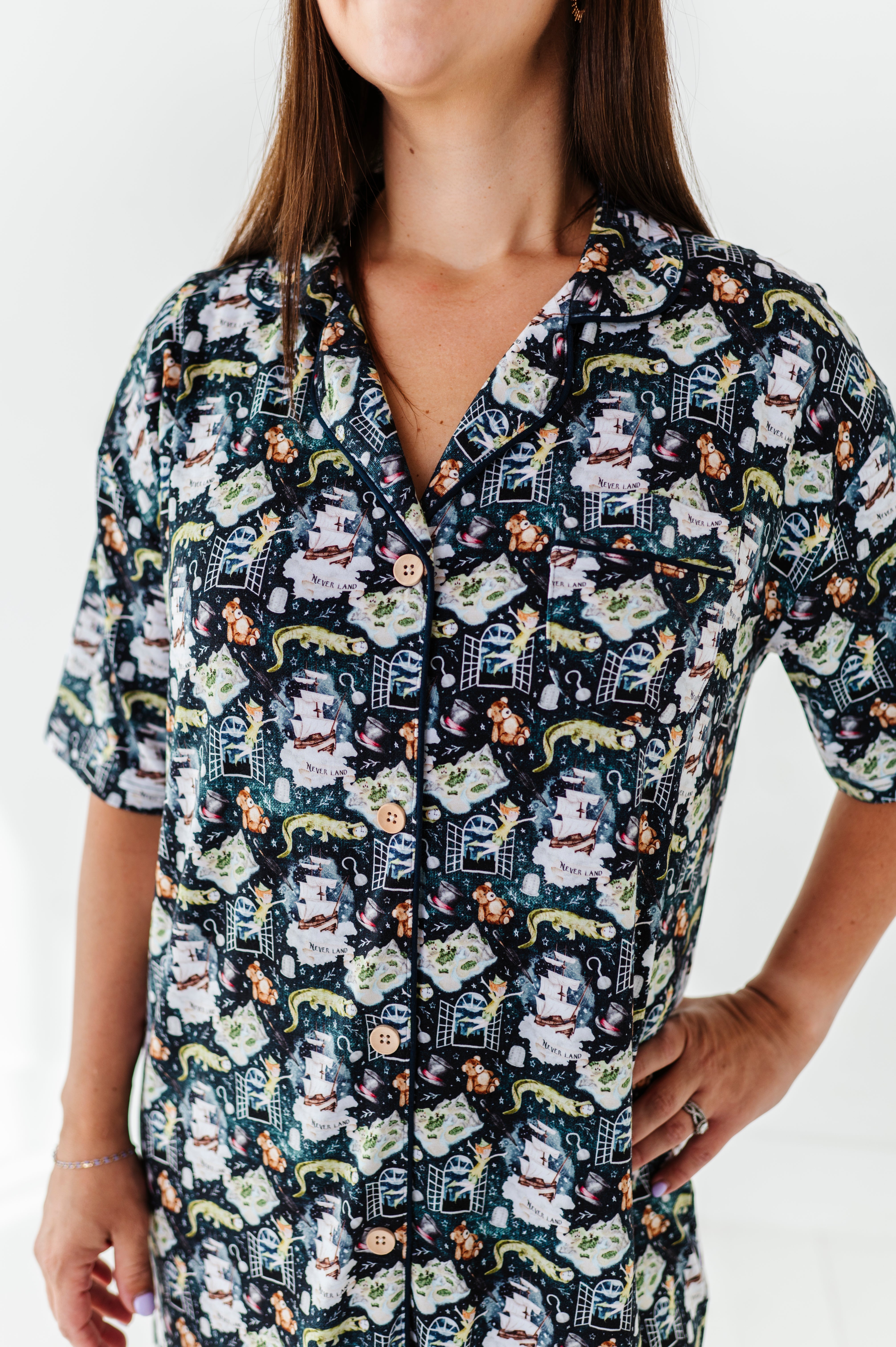Neverland Women's Sleep Shirt - Soft & Comfortable Nightwear for Relaxing at Home or Traveling - Perfect for Lounging, Sleeping, and Vacation Wear