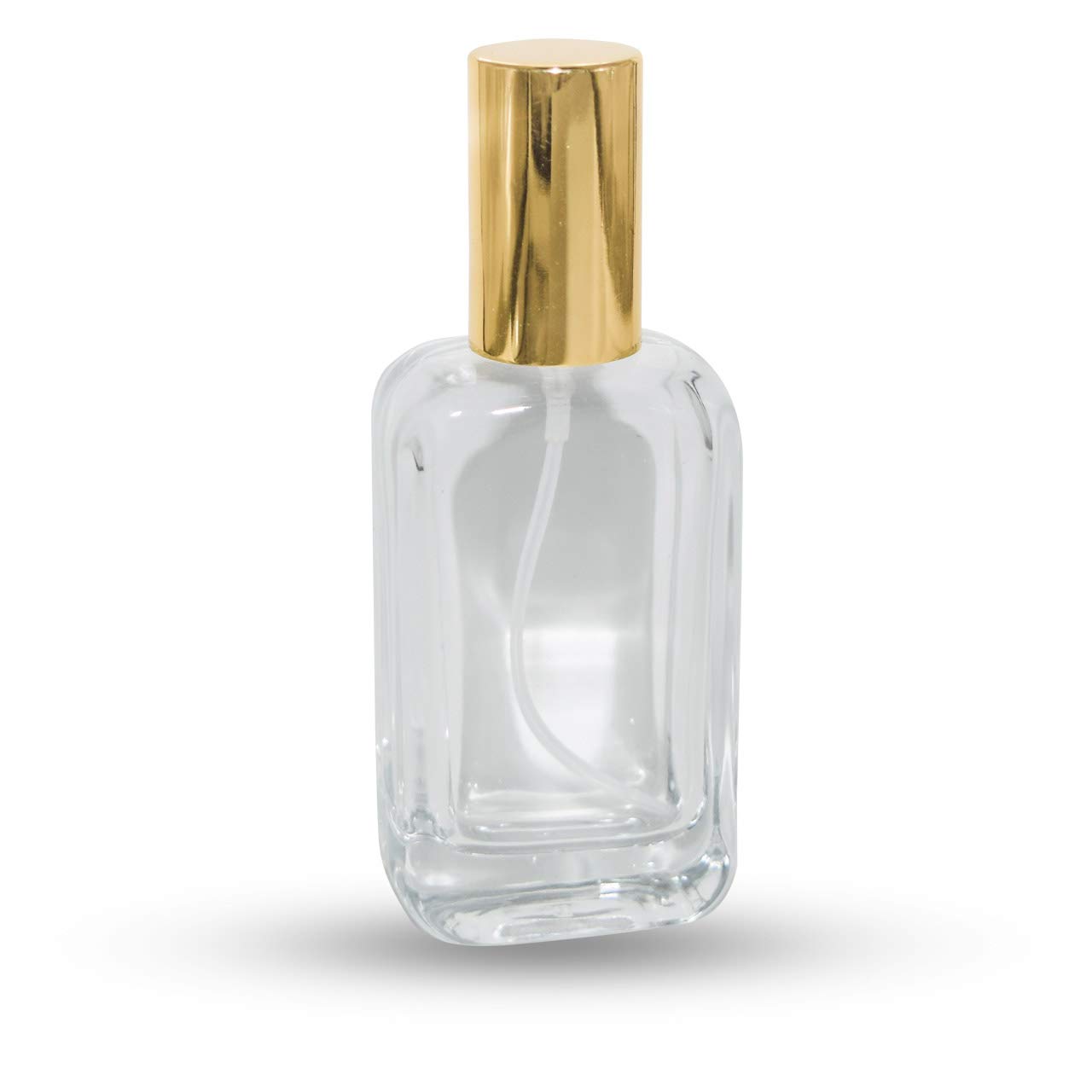 30ml Royal Gold Refillable Glass Bottle with Spray Pump & Cap - Perfect for DIY Perfume, Essential Oils, Blends, Rose Water - Travel & Beauty Essentials - Ideal for Home Spa, Aromatherapy & Gift Packaging