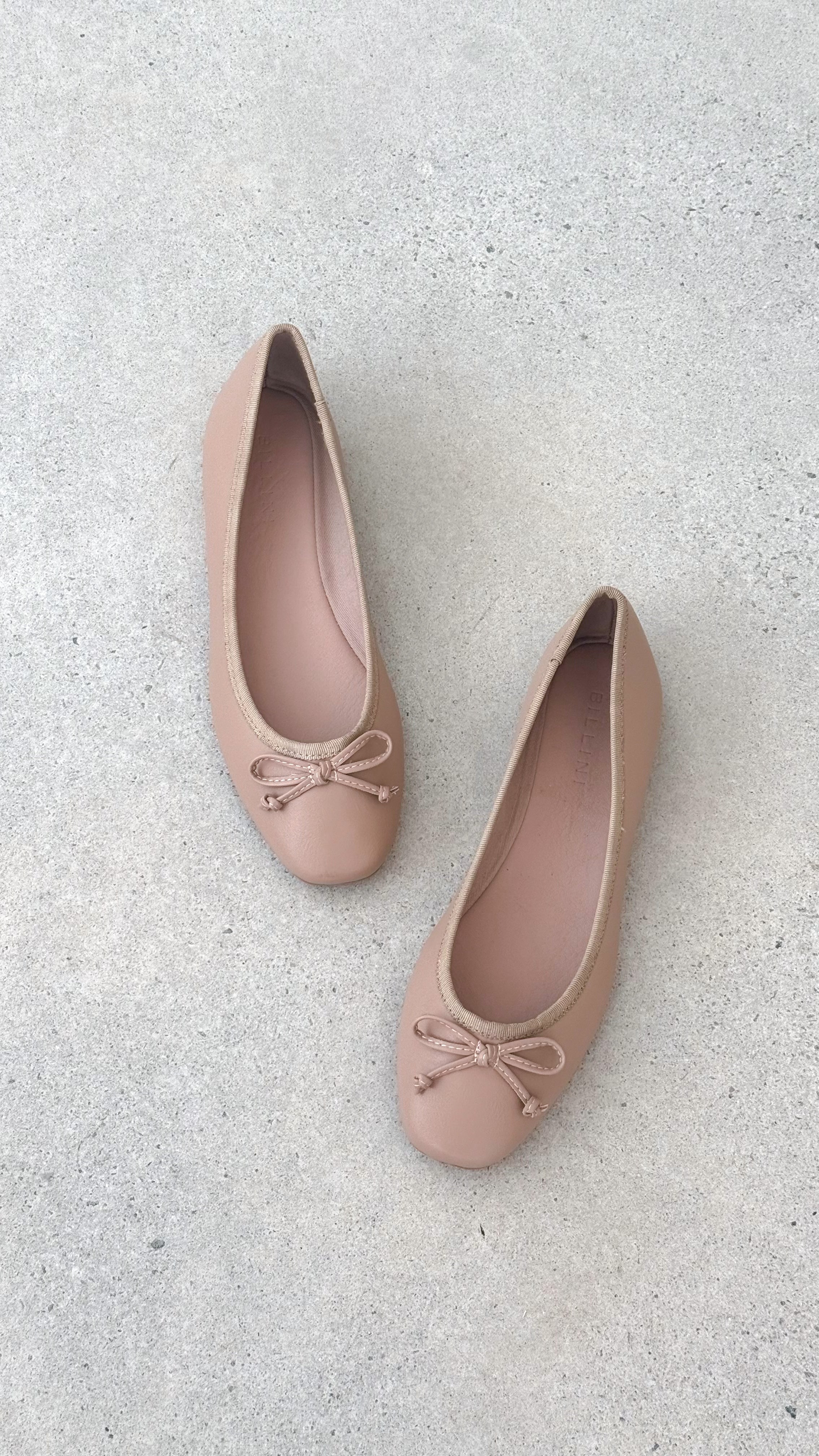 Isaiah Women's Ballet Flats - Dark Nude Comfortable Slip-On Shoes for Work, Office & Casual Wear