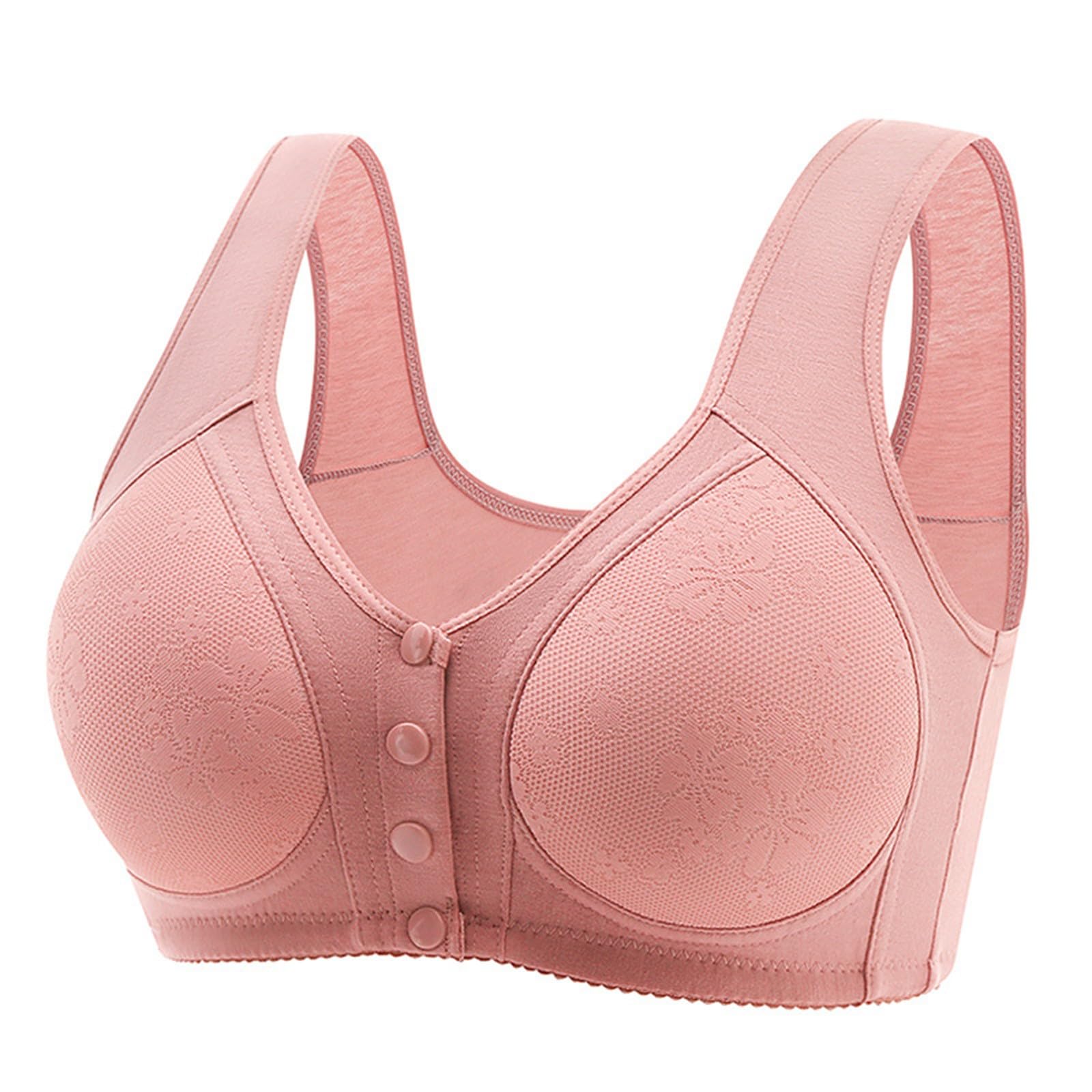 Front Closure Women's Sports Bra - Breathable Workout Top with Minimizer Support, No Padding for Comfort & Lift | Perfect for Yoga, Running & Gym