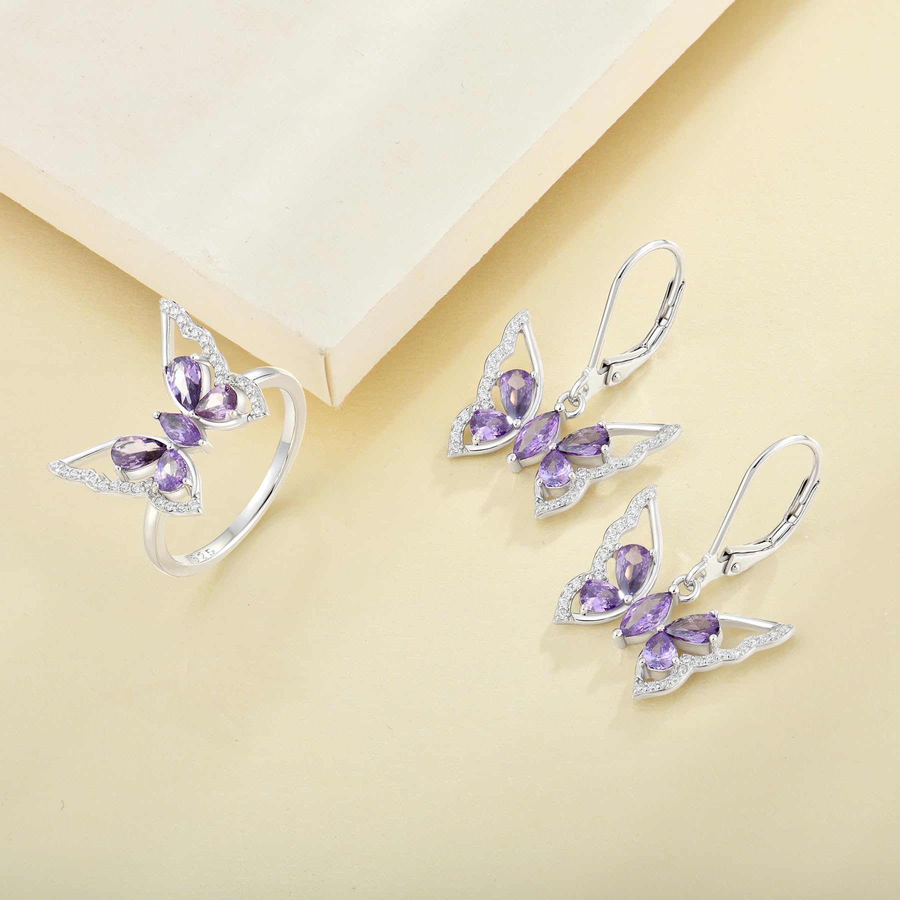 925 Sterling Silver Butterfly Necklace for Women - Elegant Birthstone Pendant Jewelry | Perfect Gift for Birthday, Anniversary & Special Occasions