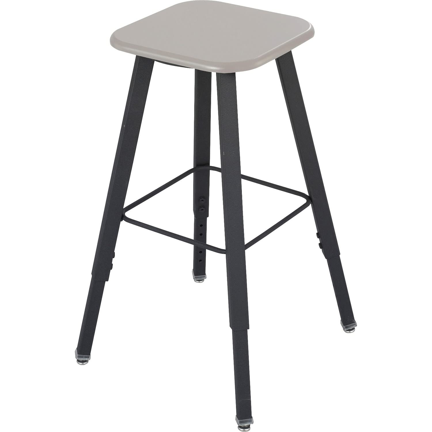 Safco Products 1205BE Black Frame Beige Seat Alphabetter Stool for Stand-Up Desk - Adjustable Height Classroom & Homeschool Chair for Kids, Teens & Adults - Perfect for Study, Work & Office Use