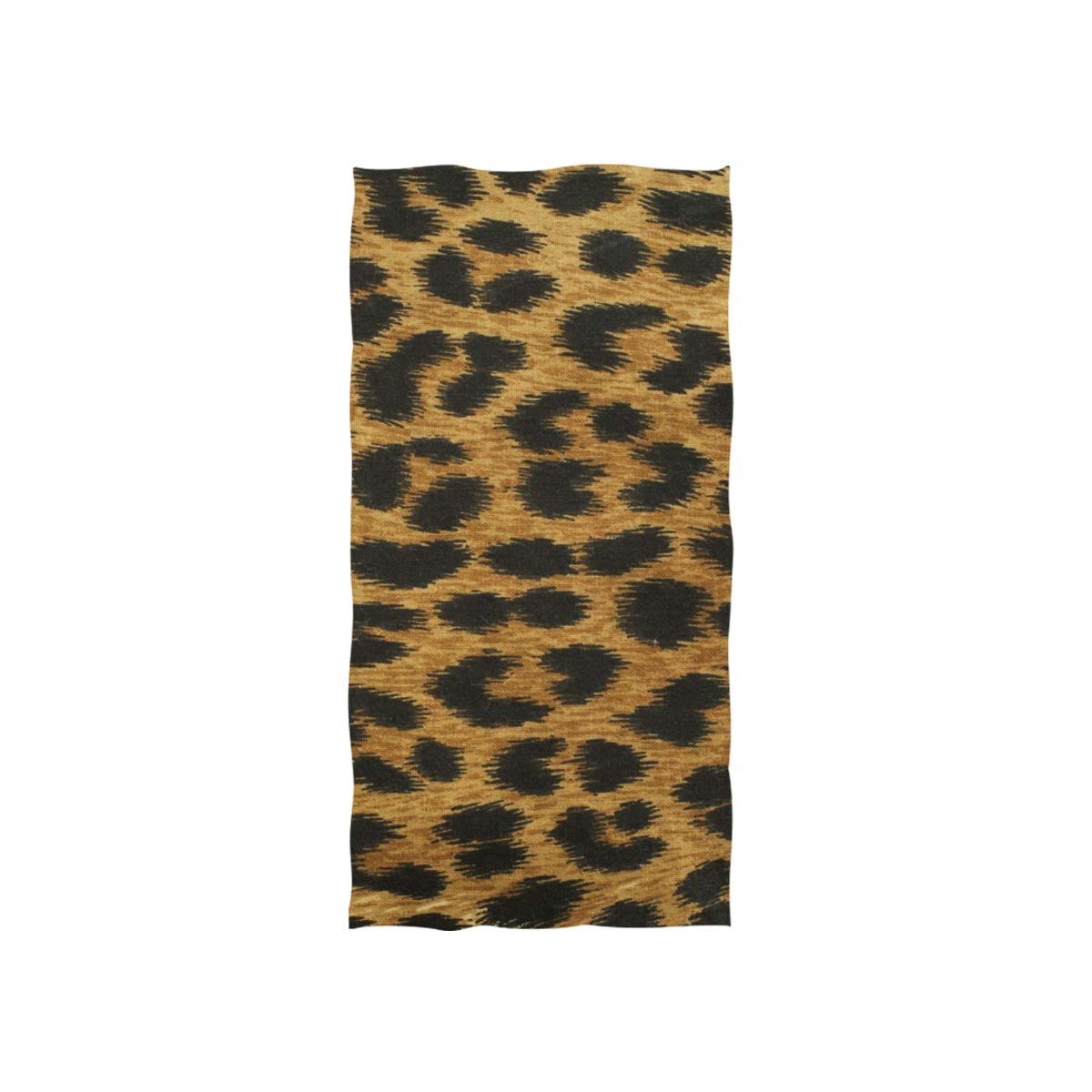 Premium Leopard Print Bath Towel Set - Super Soft & Absorbent Animal Skin Texture Hand Towels (30