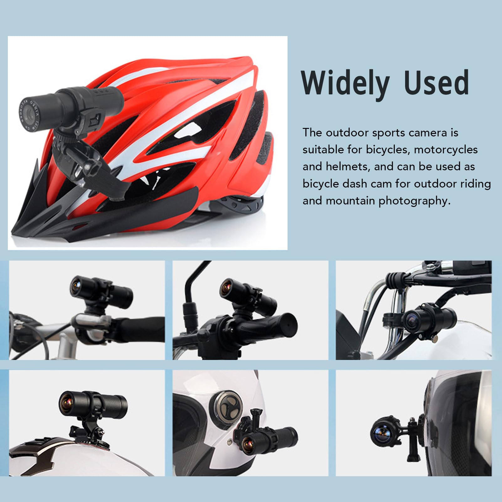 Dpofirs 1080P Motorcycle Dash Cam - Front & Rear, 120° Wide Angle for Outdoor Riding