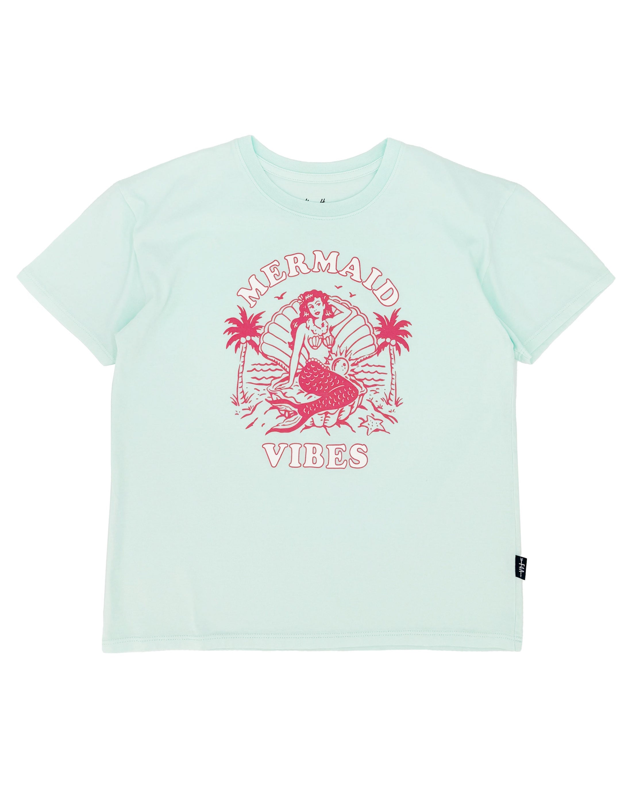 Feather 4 Arrow Mermaid Vibes Short Sleeve T-Shirt for Women | Trendy Graphic Tee | Perfect for Beach Outings, Music Festivals & Casual Wear