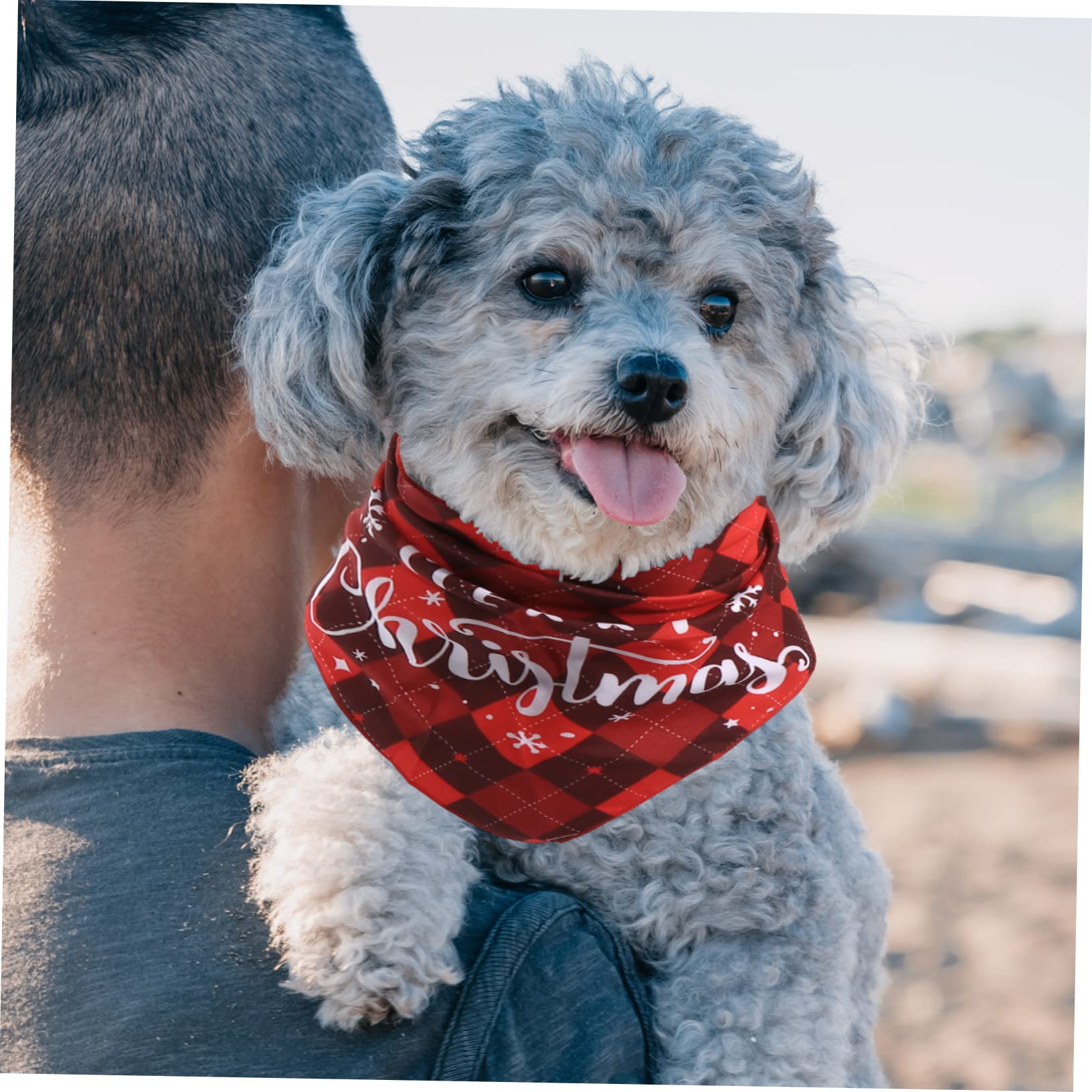 4 Pcs Pet Bandanas - Dog Scarf for Christmas & Daily Use