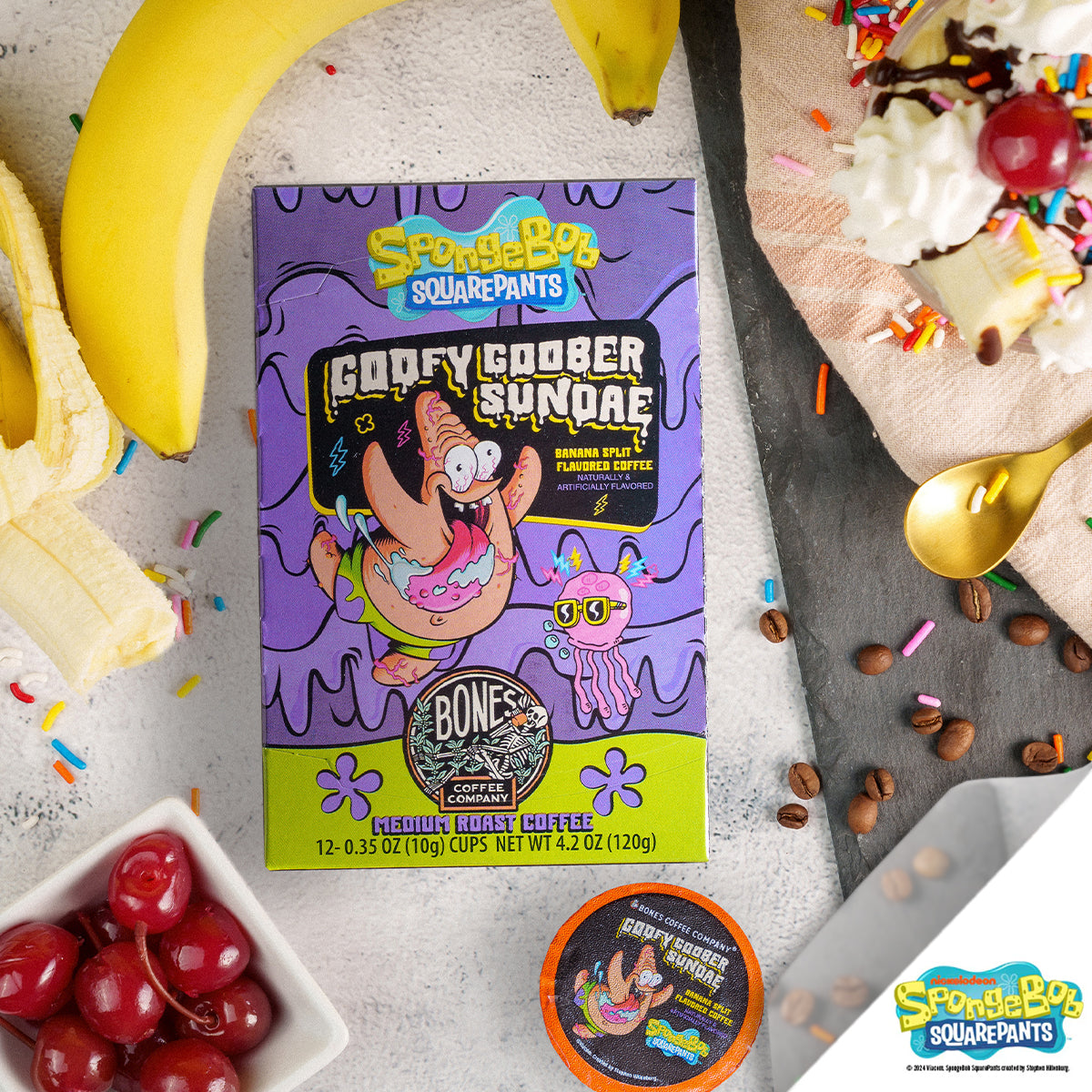 Goofy Goober Sundae Bones Cups - 12 Pack | Fun Ice Cream Treats for Kids Birthday Parties & Summer Desserts