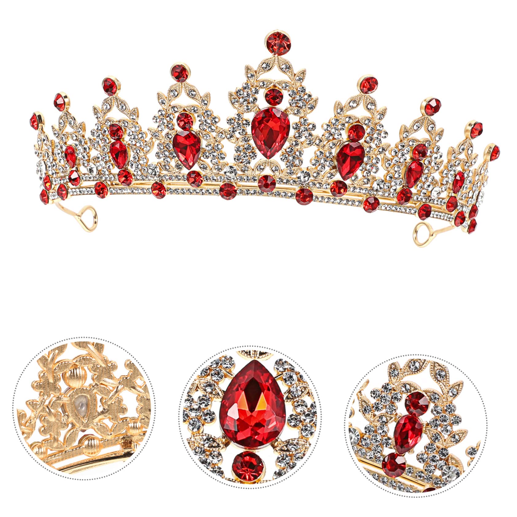 Vintage Rhinestone Bridal Tiara Headpiece for Wedding & Bride Hair