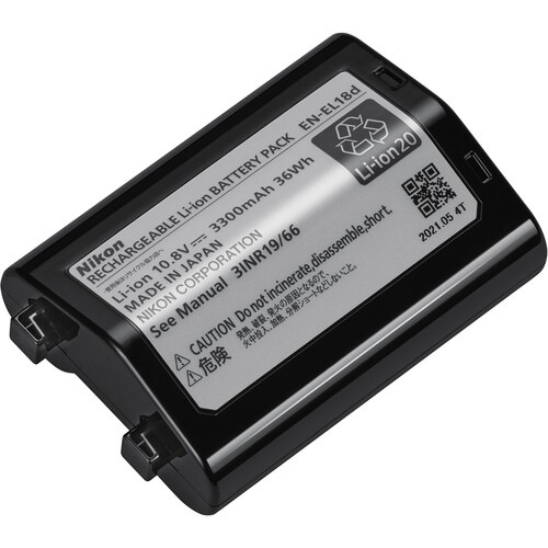 Nikon EN EL18d Rechargeable Lithium Ion Battery 10.8V 3300mAh - Compatible with Nikon D5, D6, D850 DSLR Cameras - Perfect for Professional Photography & Videography