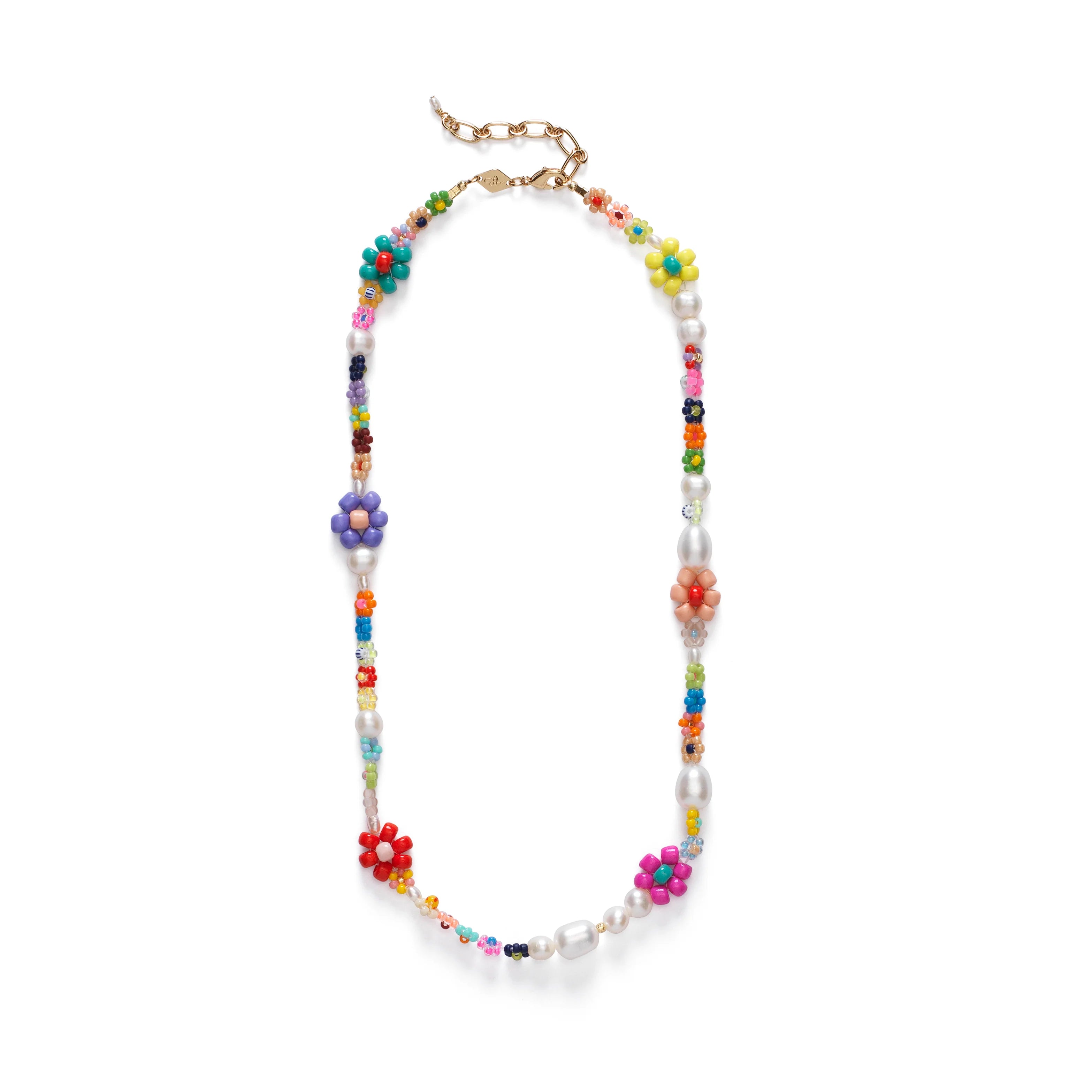 Mexican Flower Necklace for Women - Elegant Gold Pendant Jewelry for Boho Style, Party & Everyday Wear