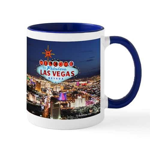 White/Navy Inside - Las Vegas Mug