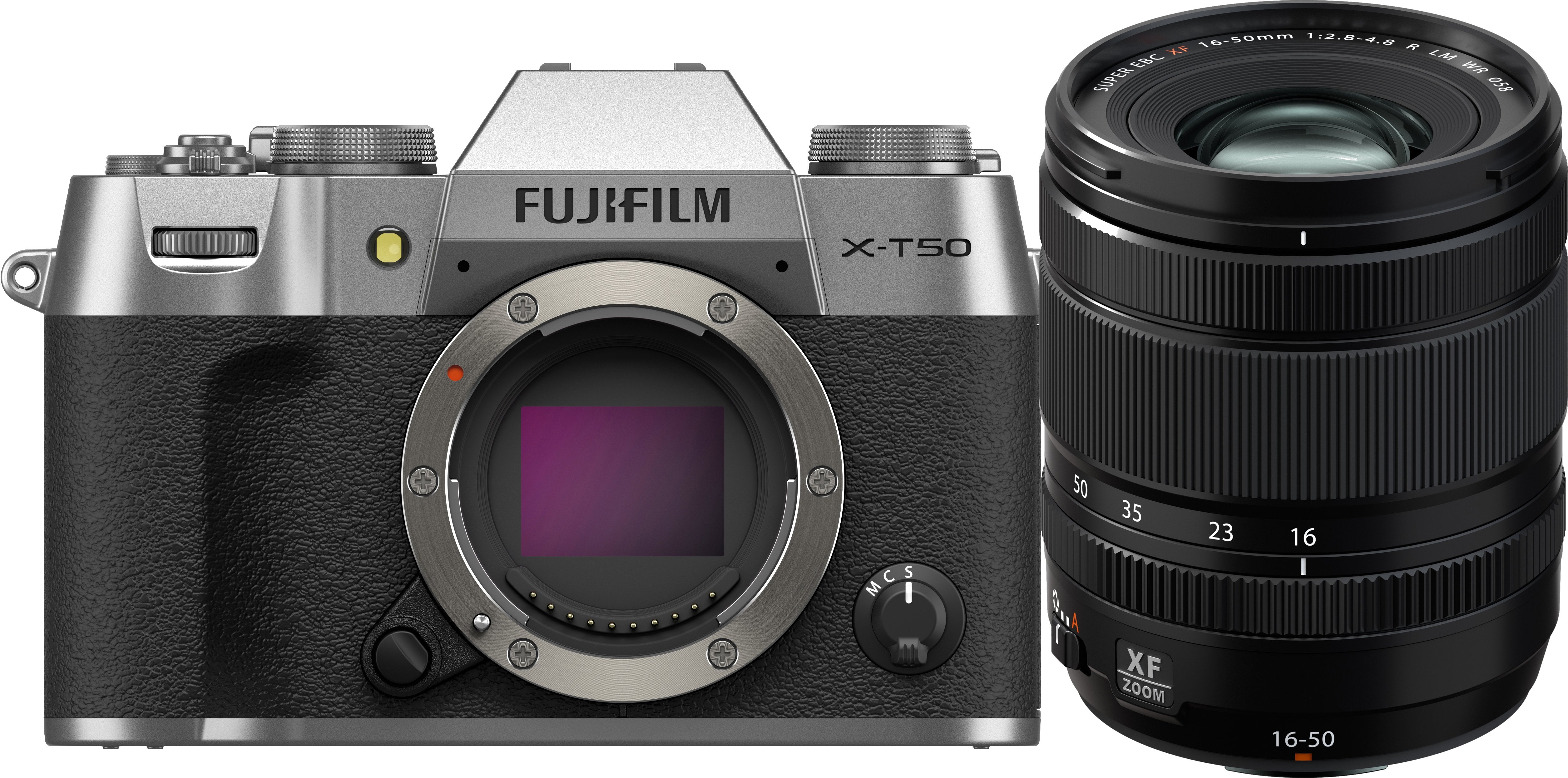 Fujifilm X-T50 Mirrorless Digital Camera with XF 16-50mm f/2.8-4.8 Lens Kit - Silver | Professional Photography, Travel & Vlogging | 4K Video, Fast Autofocus, Compact Body