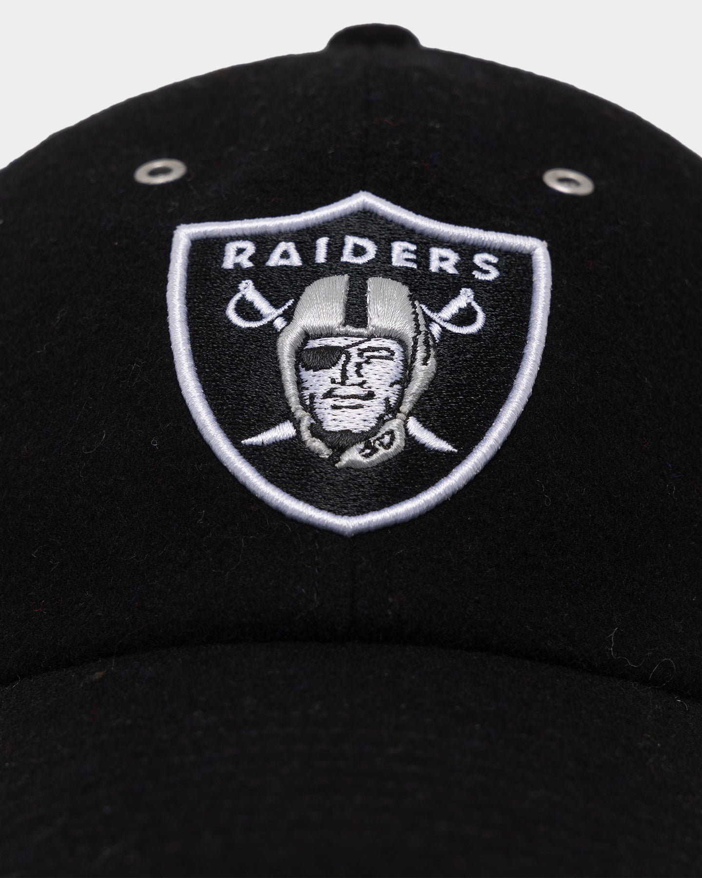 47 Brand Las Vegas Raiders Wooly '47 Clean Up Strapback Black Hat - Adjustable Snapback for NFL Fans, Sports Enthusiasts - Perfect for Game Day, Tailgating, and Casual Wear