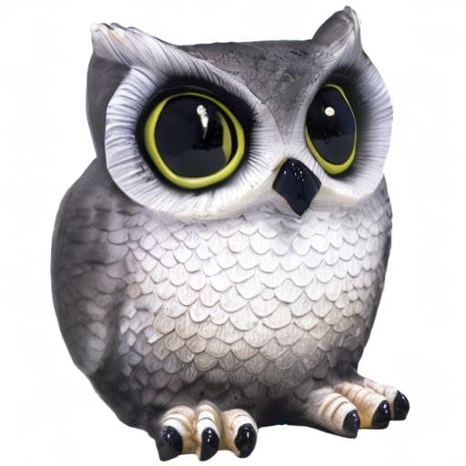 DWK Grey Owl Makeup Brush Holder Organizer | Handmade Vanity Organizer with Farmhouse Style | Cute Owl Decor for Bathroom & Bedroom | Perfect Gift for Makeup Lovers & Home Decor - 4