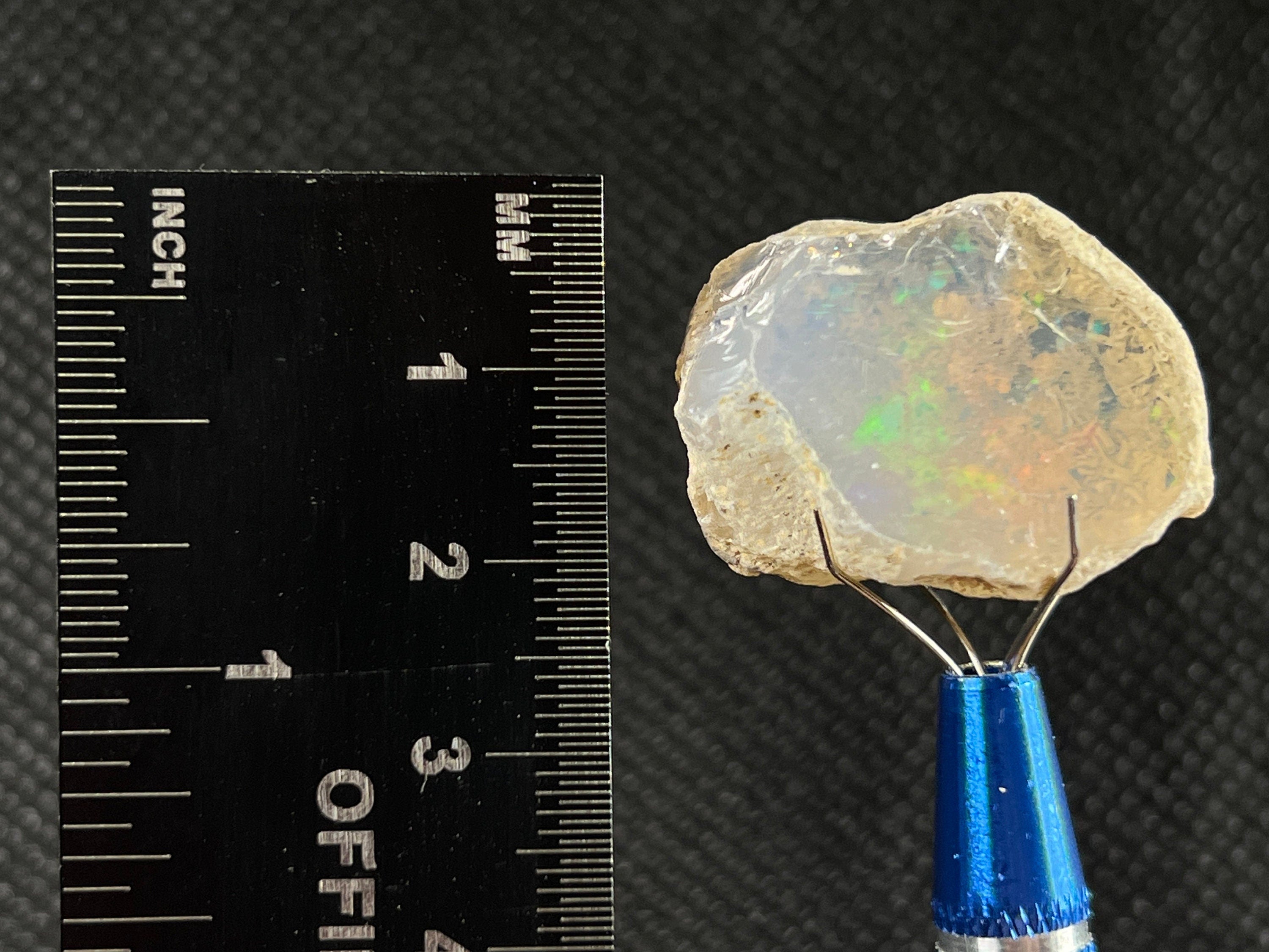Natural 4A+ Welo Opal Raw Crystal - Premium Cutting Grade Opal Gemstone, October Birthstone (50692) for Jewelry Making, Healing Crystals & Mineral Collection