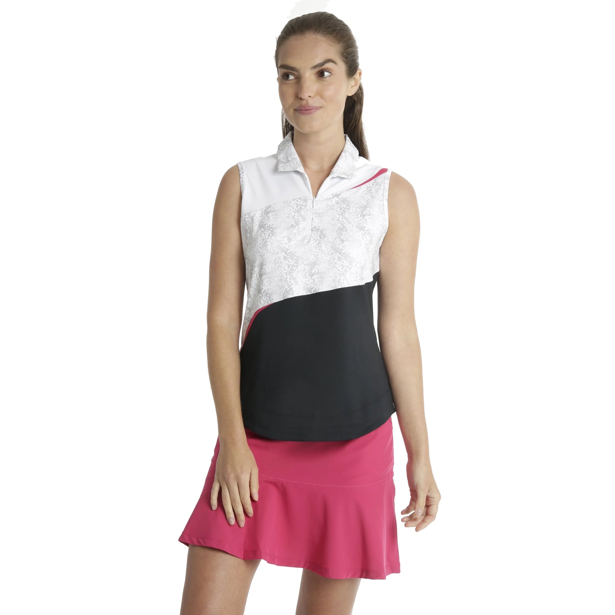 Chase54 Women's Sleeveless Golf Polo Shirt - Moisture-Wicking Performance Top for Golf, Tennis & Outdoor Activities