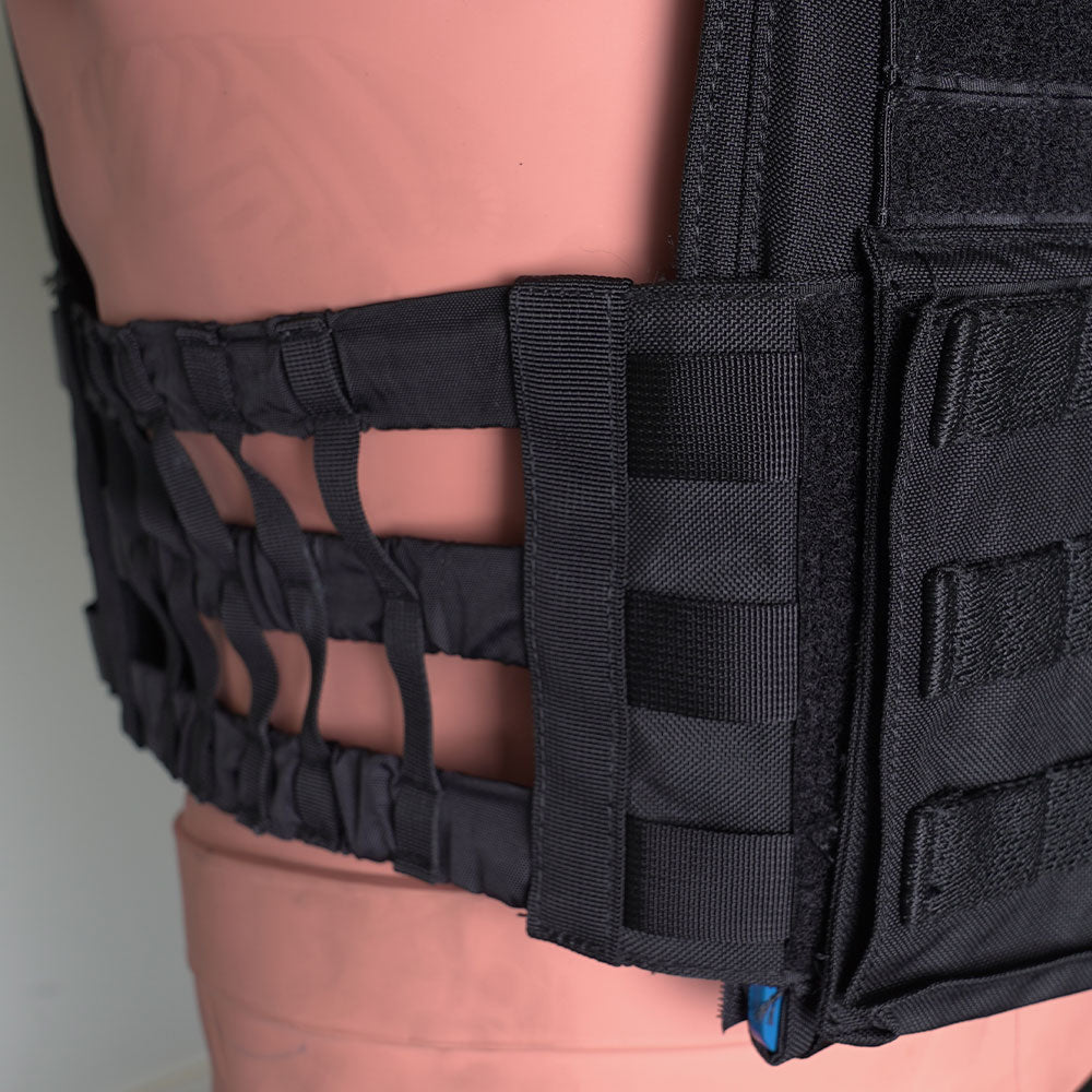 XM FITNESS Tactical Weighted Vest 20lbs - Adjustable Black Workout Vest for Cross Training, Running & Strength Building - Perfect for Home Gym, Outdoor Fitness & Military Training