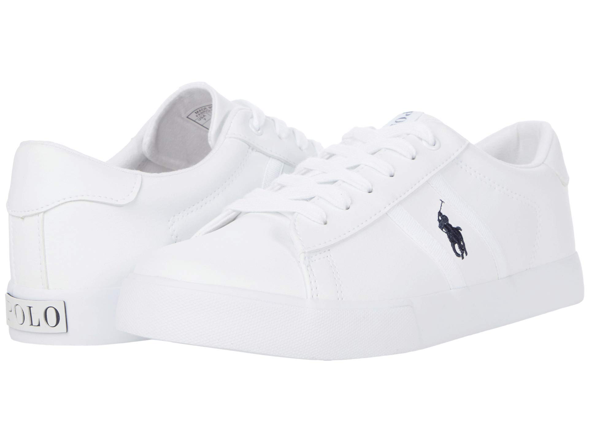 POLO RALPH LAUREN Boys' Geoff II Sneakers - Casual Athletic Shoes for Kids, Comfortable & Durable School & Play Shoes