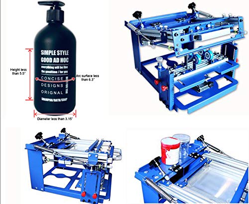 TECHTONGDA 3.15 Inch Cylinder Screen Printing Machine - Professional Silk Screen Press for Mugs, Pens, Cups & Bottles | Perfect for DIY Crafts, Small Business Printing & Custom Merchandise Production