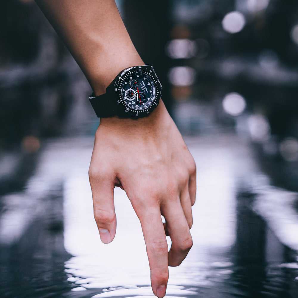 Aries Gold Atlantic G 7002 BK BU - Stylish and Durable Smartwatch for Men & Women - Perfect for Fitness Tracking, Notifications & Everyday Wear