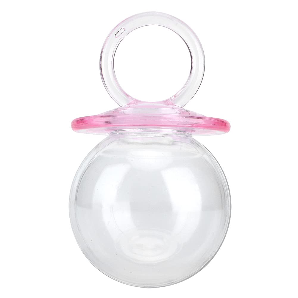 12pcs Pink Plastic Candy Bottles with Nipple Shape - Clear Candy Storage Boxes for Wedding Favors, Party Decorations & Candy Gifts - Perfect for Baby Showers, Birthday Parties & Candy Buffets