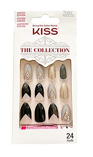 Kiss Almond Shape Medium Length False Nails 76462 - Halloween Limited Edition Press On Nails for Costume, Party & Special Occasions