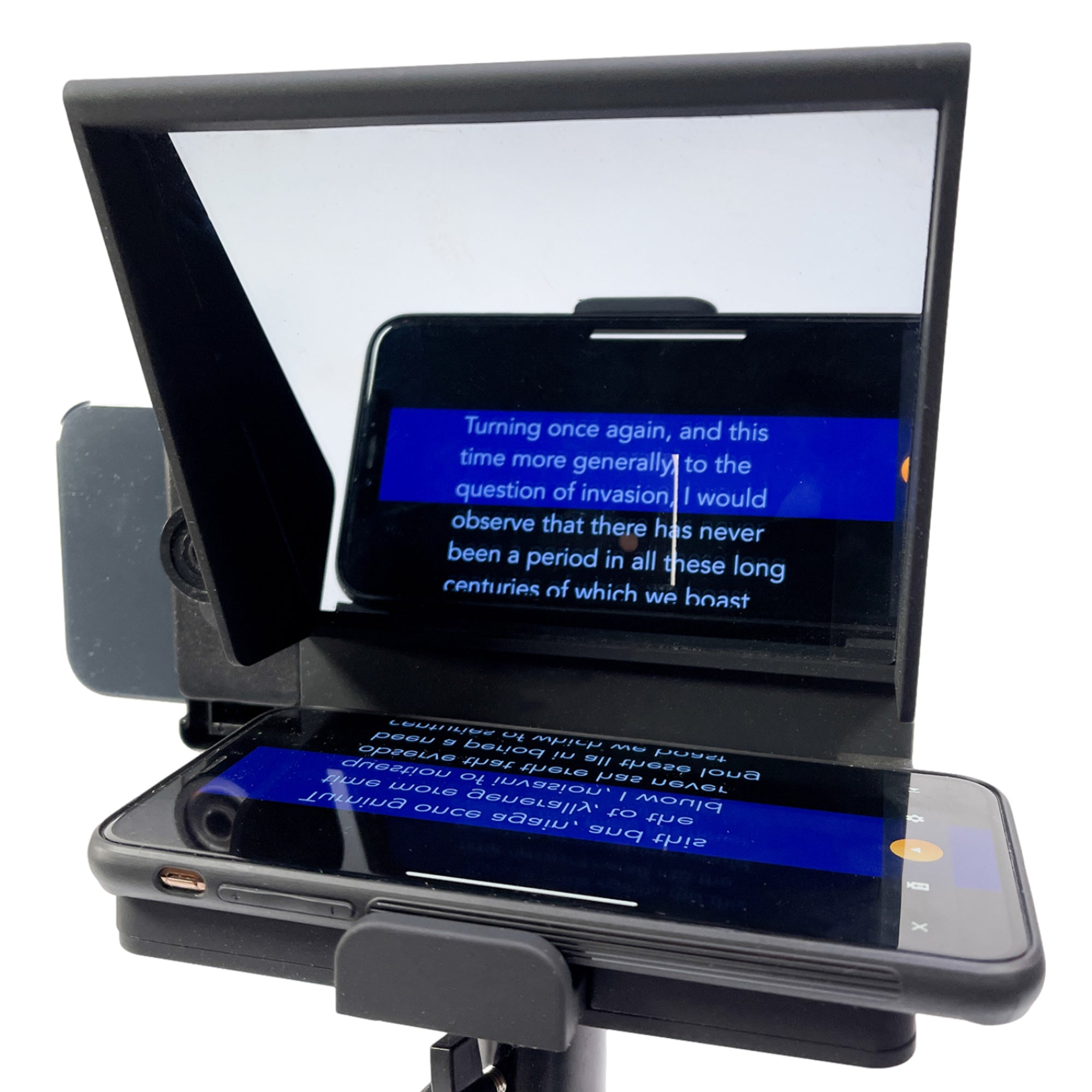 iOgrapher Mini Portable Mobile Teleprompter for Smartphones - Professional Video Recording & Vlogging Accessory - Perfect for YouTube, TikTok & Live Streaming