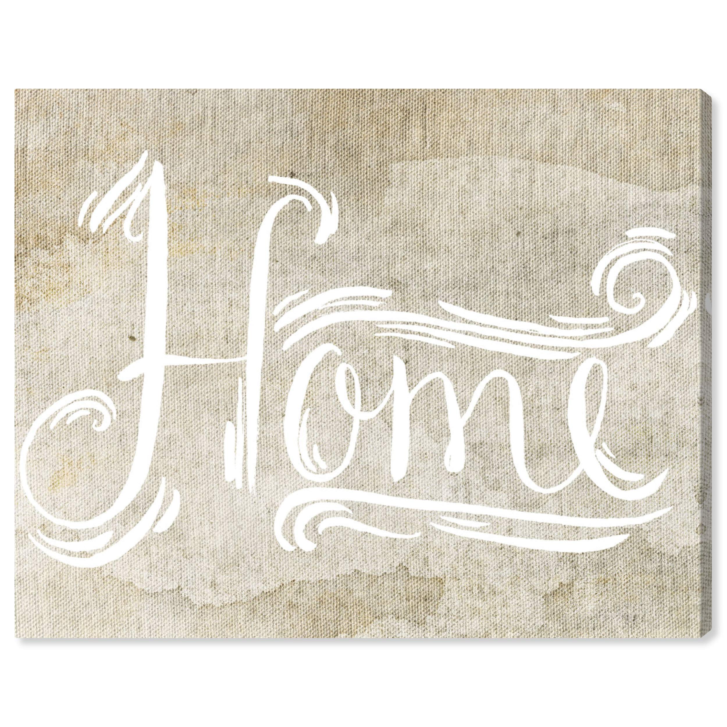 Oliver Gal Artist Co. Typography & Quotes Wall Art Canvas Print - 36x30 Inch Brown & White Home Decor - Perfect for Living Room, Bedroom & Office Wall Decoration