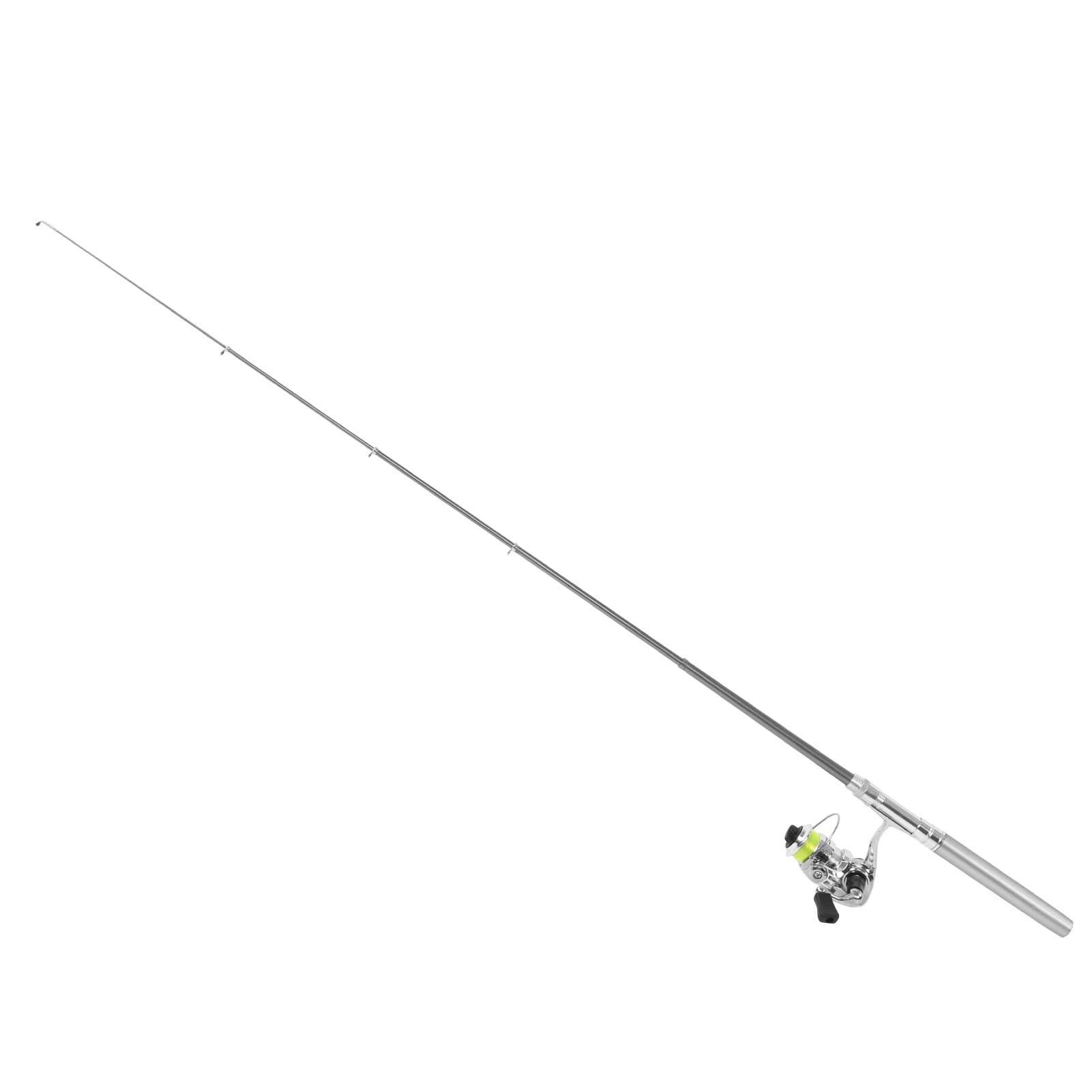 Alomejor Portable Pocket Fishing Rod - Compact Mini Pen Shape Retractable Fishing Pole with Reel Wheel | Perfect for Travel, Hiking & Backpacking Fishing Trips