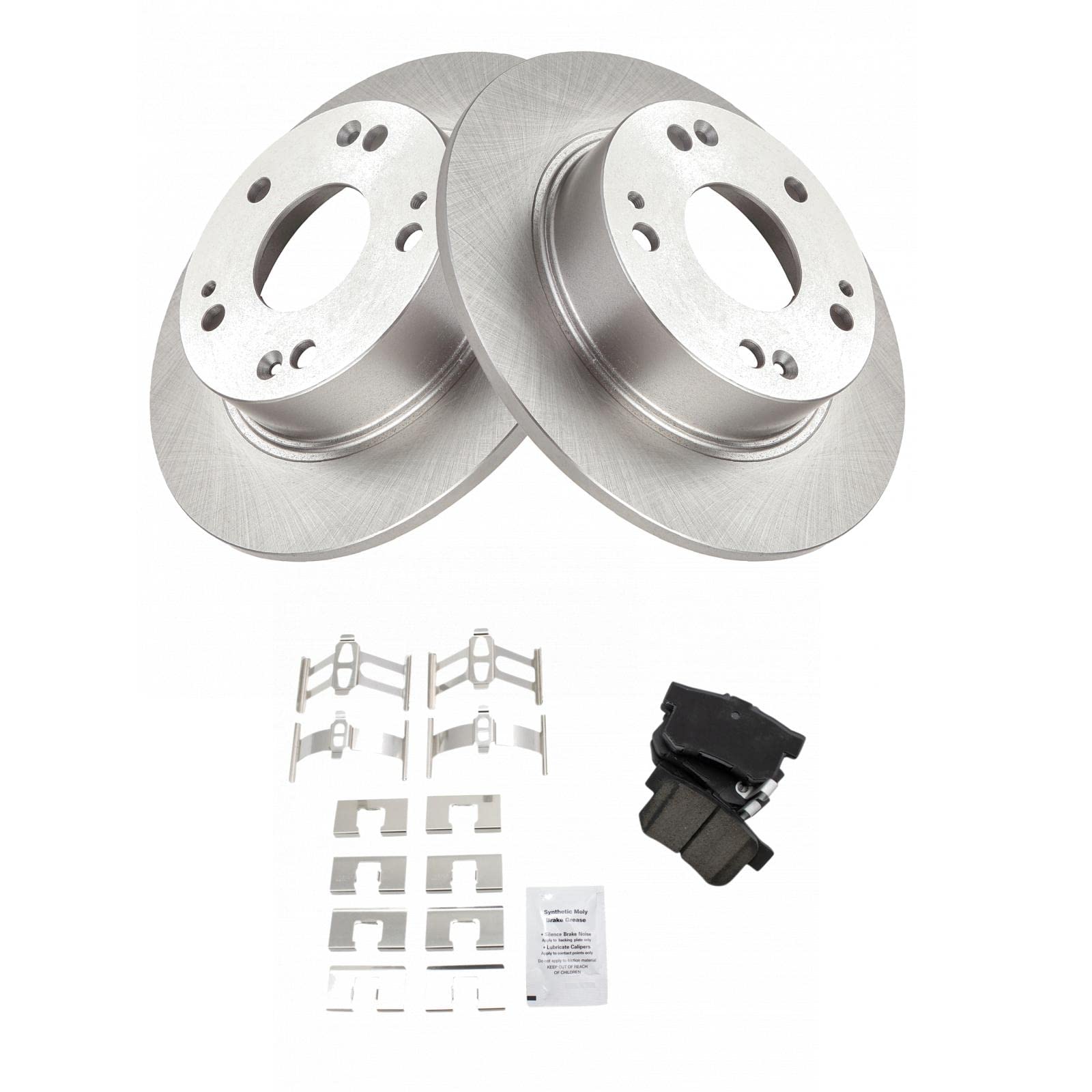 High-Performance Rear Ceramic Disc Brake Pad & Rotor Kit - Compatible with Honda Accord & Acura TSX (2003-2017) | Smooth Stopping Power, Low Noise & Dust | Perfect for City Driving & Highway Commutes