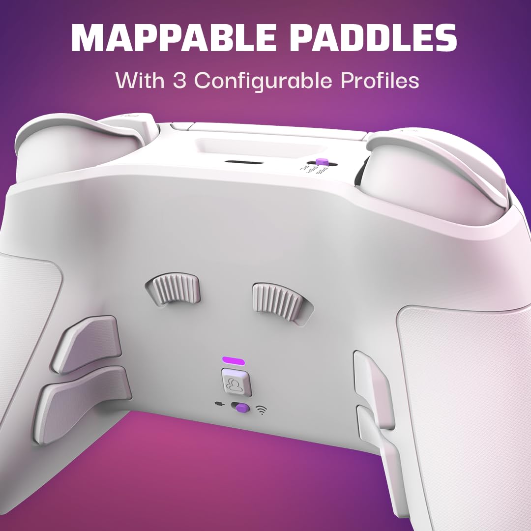 Victrix Pro BFG Wireless Gaming Controller for PS5, PS4, PC - Modular Esports Gamepad with Remappable Buttons, Customizable Triggers, Paddles & D-Pad - White | Perfect for Competitive Gaming, Streaming & PC/Console Play