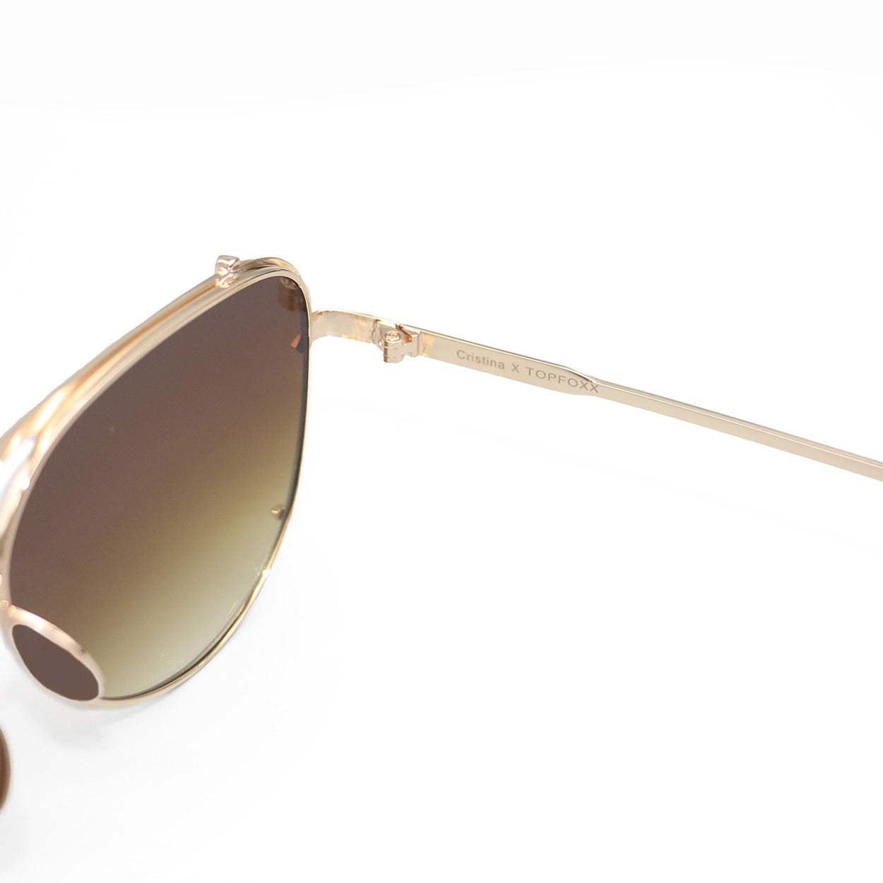 Tangle-Free Faded Brown Aviator Sunglasses for Women - Classic Retro Pilot Style - Perfect for Driving, Beach & Outdoor Activities
