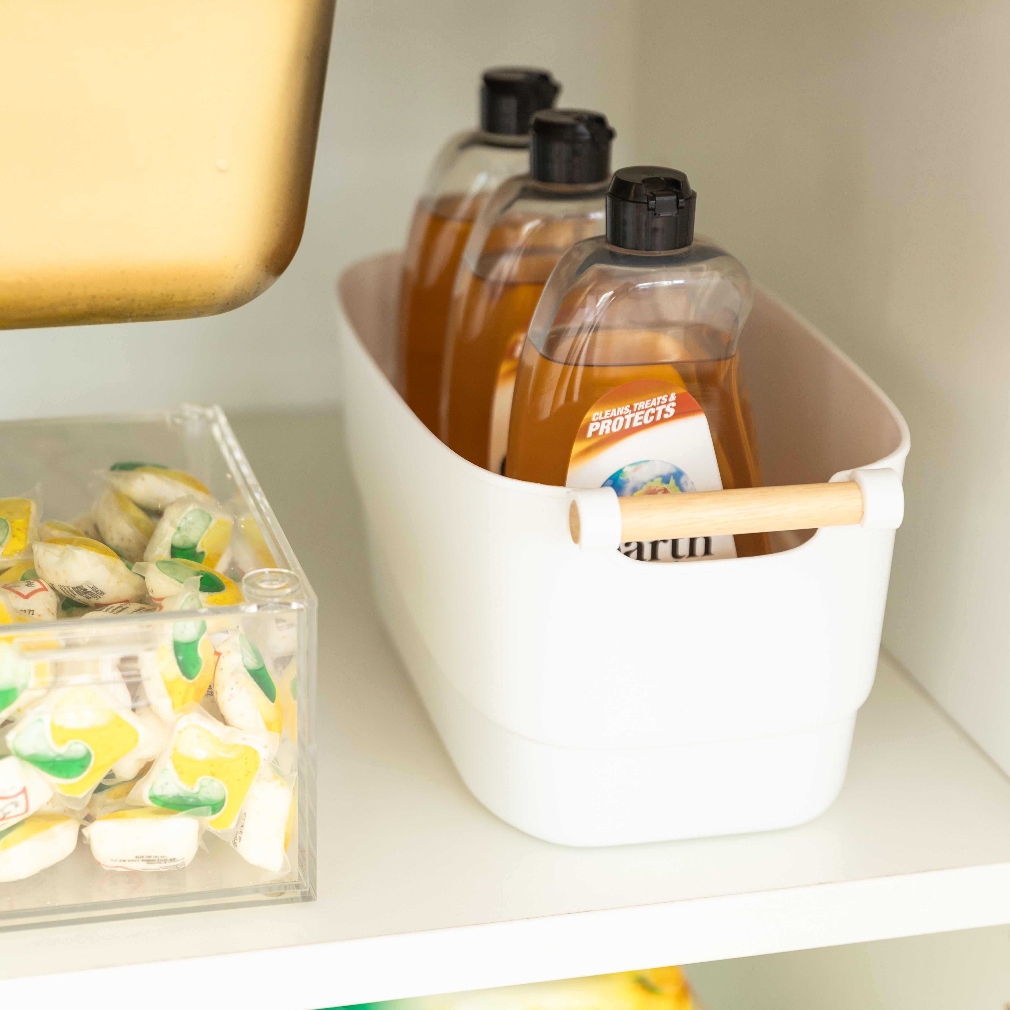 Under Sink Small Pack - Compact Storage Organizer for Kitchen & Bathroom - Perfect for Cleaning Supplies, Sponges & Soap Dispensers