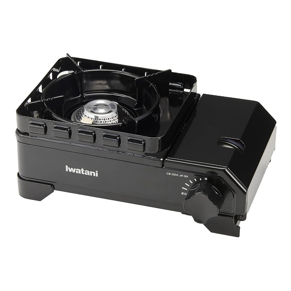 Iwatani Cassette Stove - Portable Gas Burner for Outdoor Cooking | Japanese-Made Gas Tough Maru Jr | Compatible with Dutch Oven - Perfect for Camping, Picnics & Emergency Cooking