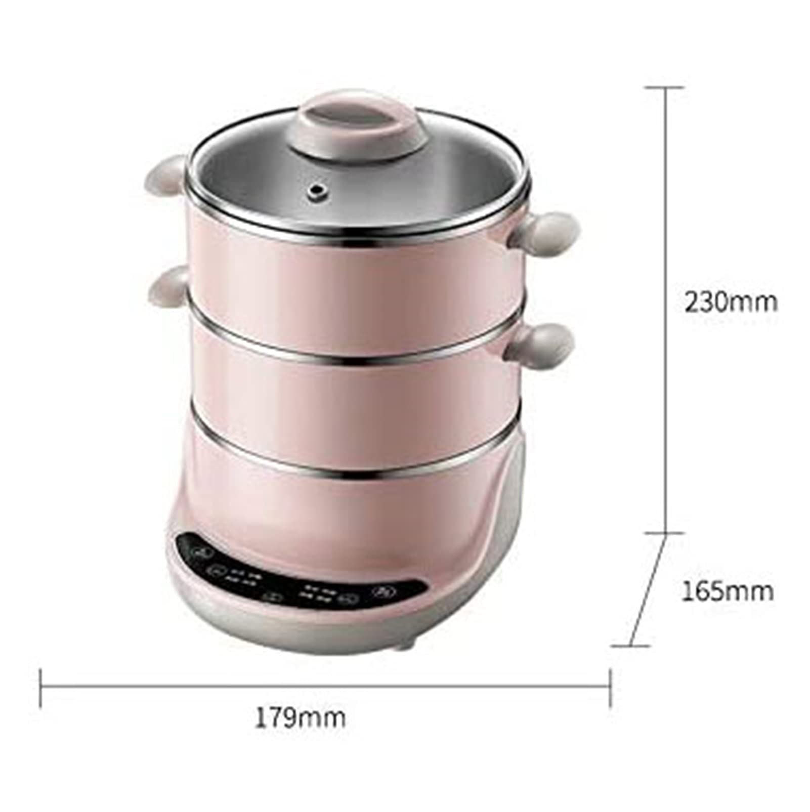 HHWKSJ 4L Electric Hot Pot - Multi-Function Mini Cooker for Noodles, Soup, Porridge, Eggs & Ramen | Keep Warm Function | Overheat & Boil-Dry Protection | Perfect for Dorm, Office, Camping & Small Kitchen Cooking