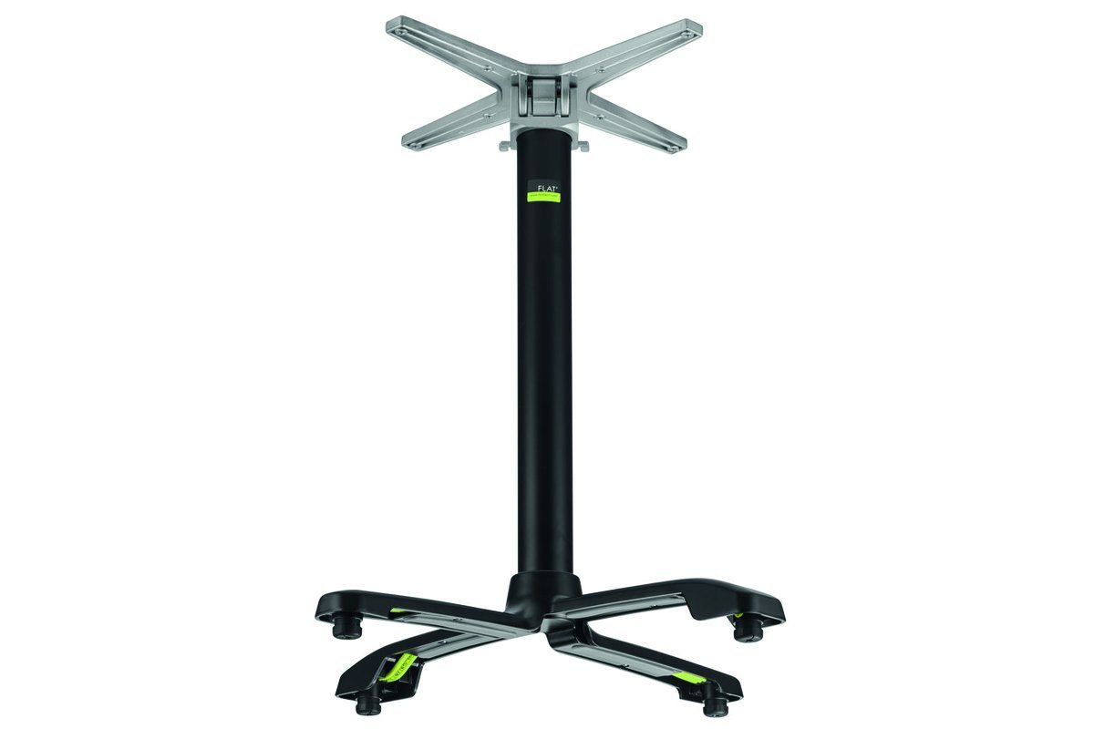 Flat Technology SX26 Sydney Flip Top Table Base - Adjustable Height Space-Saving Dining Table Base for Small Spaces, Restaurants & Outdoor Use