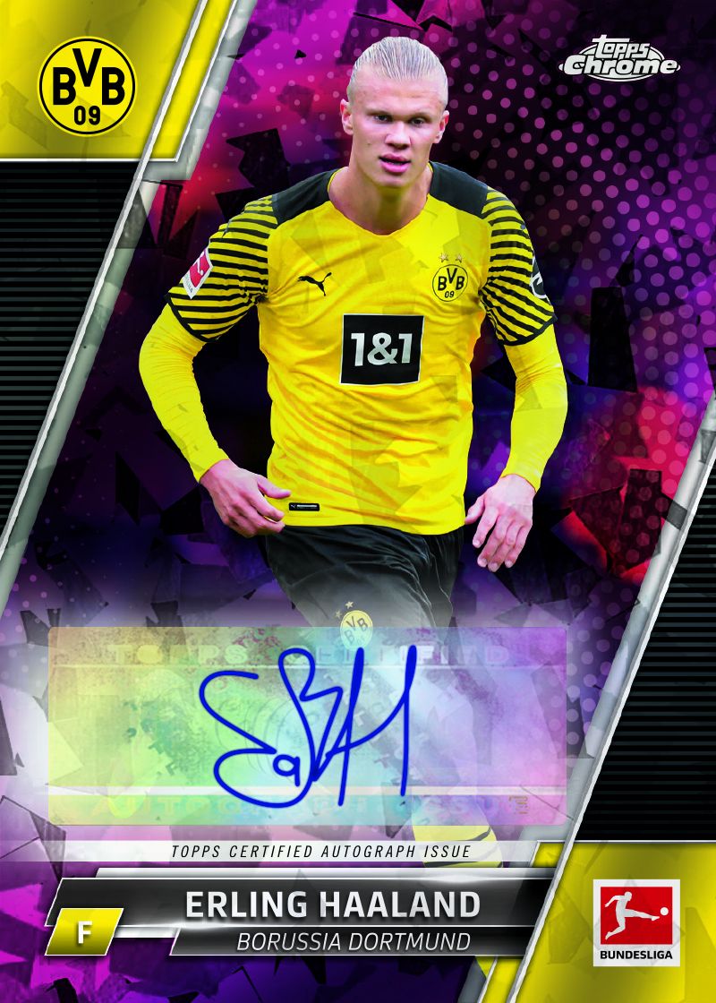 Topps Chrome Sapphire Edition Bundesliga 2021/22 Soccer Trading Cards Pack - Collectible Football Cards for Fans & Investors | Perfect for Display, Trading, and Gifting