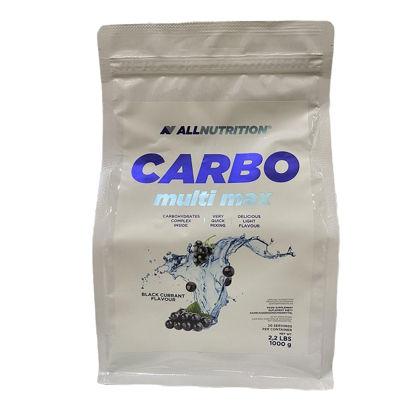 Allnutrition Carbo Multi Max - Black Currant Flavor 1000g | Premium Carbohydrate Supplement for Athletes & Fitness Enthusiasts | Pre-Workout & Post-Workout Energy Booster
