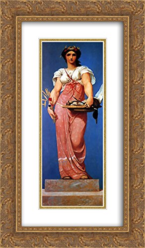14x24 Gold Ornate Frame with Double Matted Museum Art Print - Jean Leon Gerome Wall Decor for Living Room, Bedroom & Office | Elegant Home Decoration & Gift Idea
