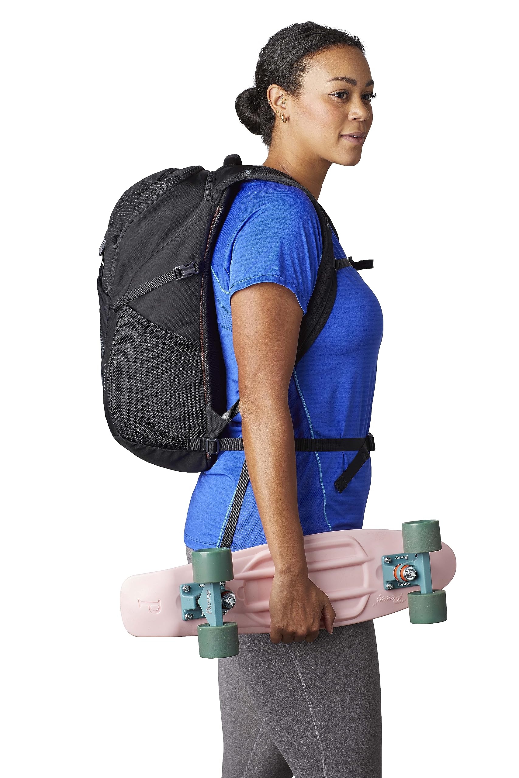 Gregory Nano 24 Unisex Commuter Backpack - Lightweight Laptop Daypack for Work & Travel - Water-Resistant Obsidian Black - Perfect for Office, College & Outdoor Adventures