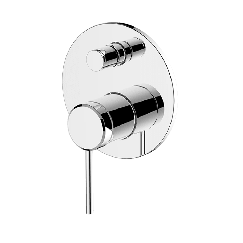 Abey Poco Diverter Mixer Trim Kit - Chrome Finish for Bathroom & Shower Faucet - Perfect for Modern Home Renovation & Bathroom Upgrades